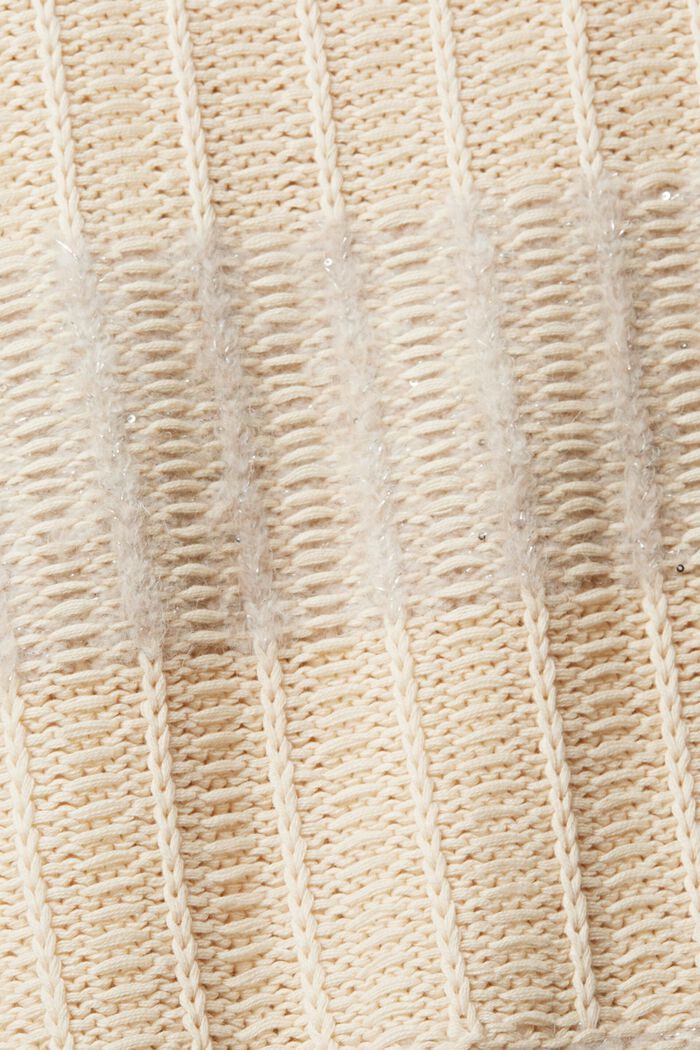 Structured jumper with sequins, OFF WHITE, detail image number 6
