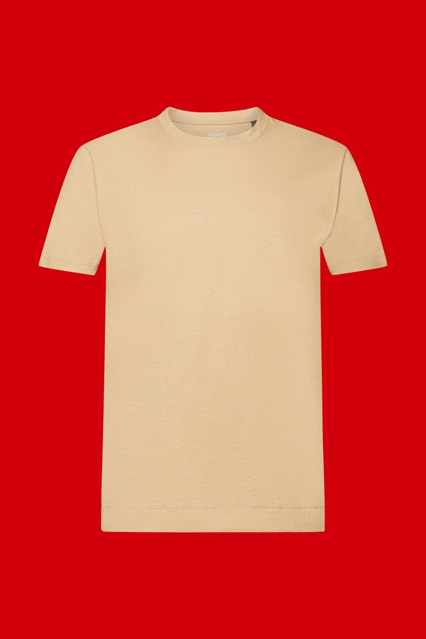 Cotton-linen blended T-shirt
