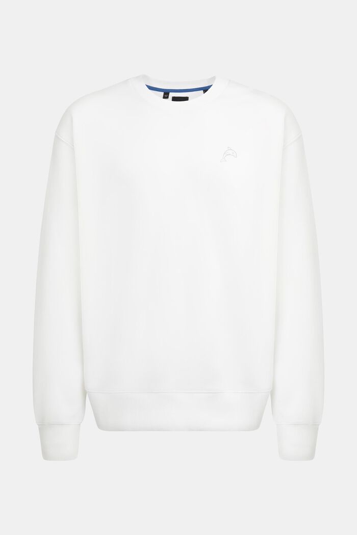 Color Dolphin Sweatshirt, WHITE, detail image number 4