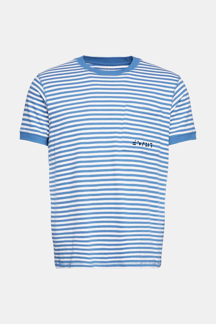 Striped knitted t-shirt, BLUE, detail image number 6