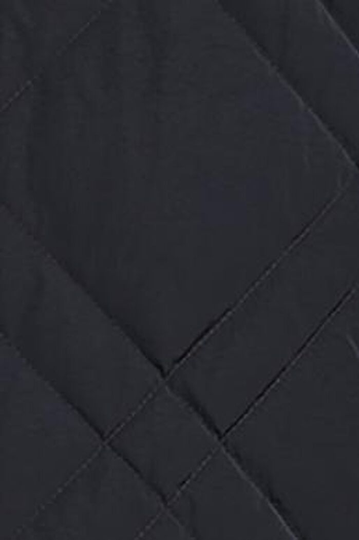 Detachable Sleeve Reversible Quilted Jacket, BLACK, detail image number 6