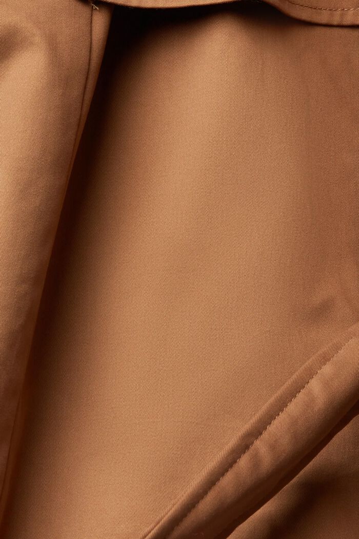 Long padded trench coat, CARAMEL, detail image number 5
