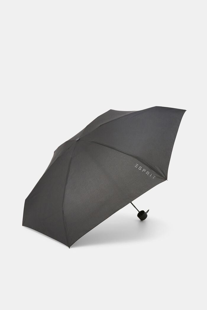 Plain mini pocket umbrella, BLACK, detail image number 2