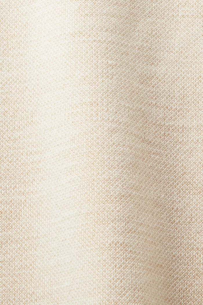 Sleeveless Wool-Blend Mini Dress, CREAM BEIGE, detail image number 6