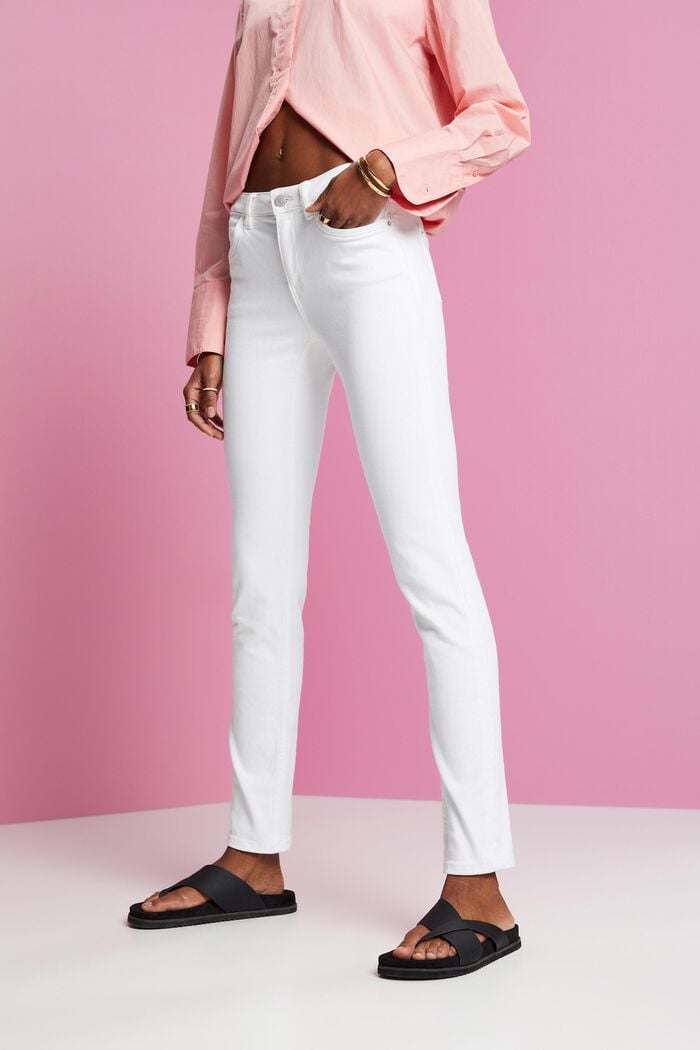 Slim jeans, WHITE, detail image number 0
