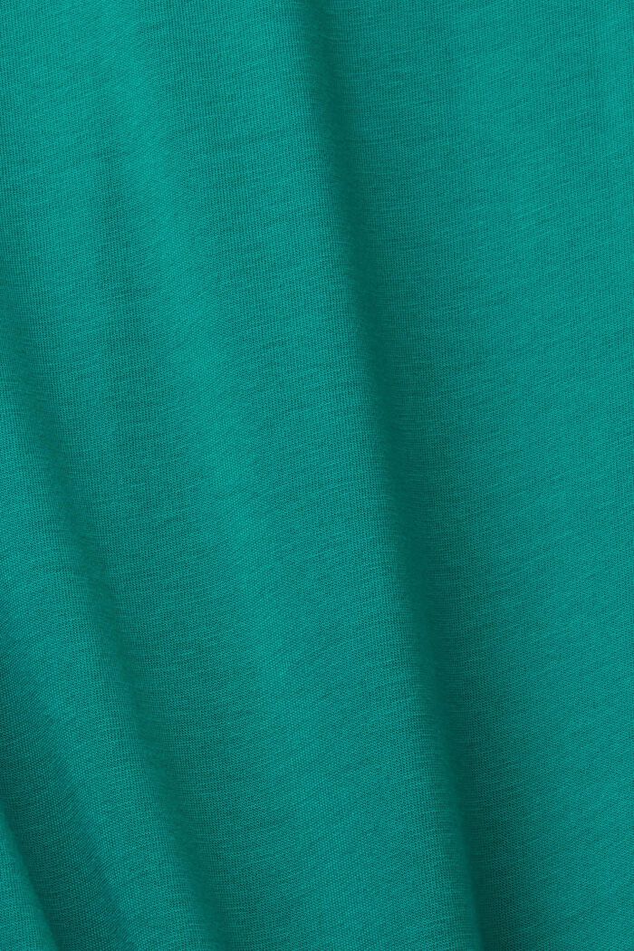 Sustainable cotton T-shirt with print, EMERALD GREEN, detail image number 5