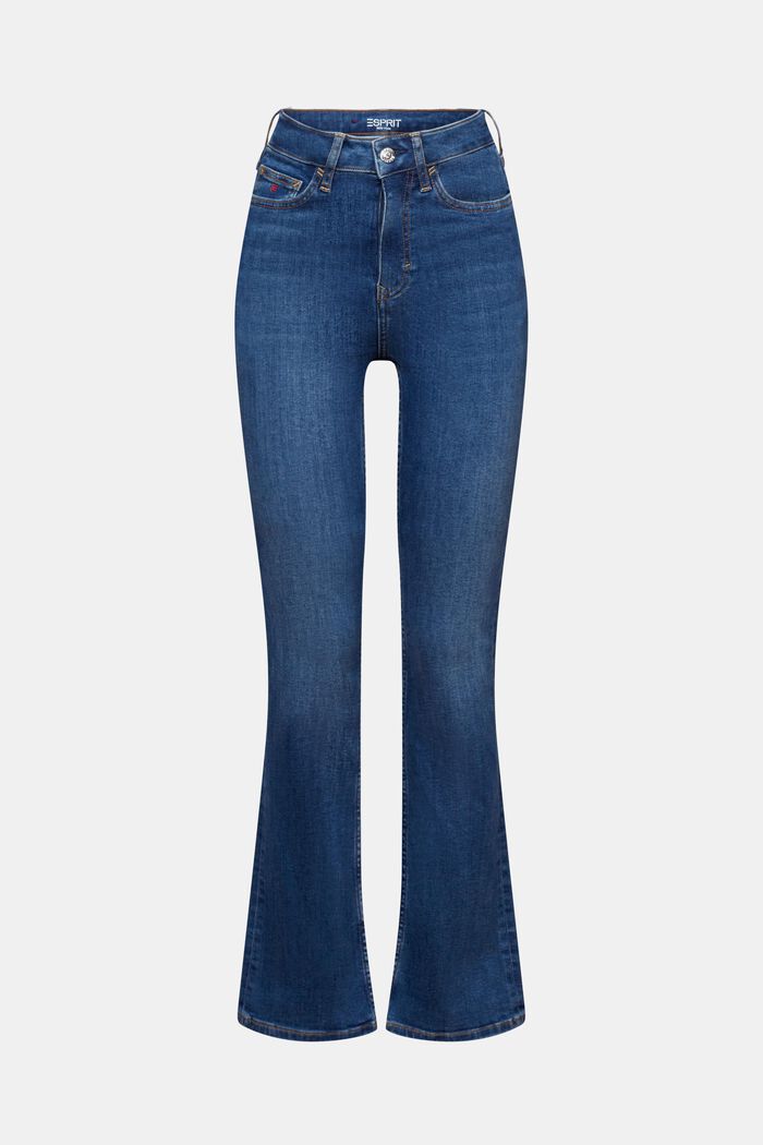 Premium high-rise bootcut jeans, BLUE MEDIUM WASHED, detail image number 6