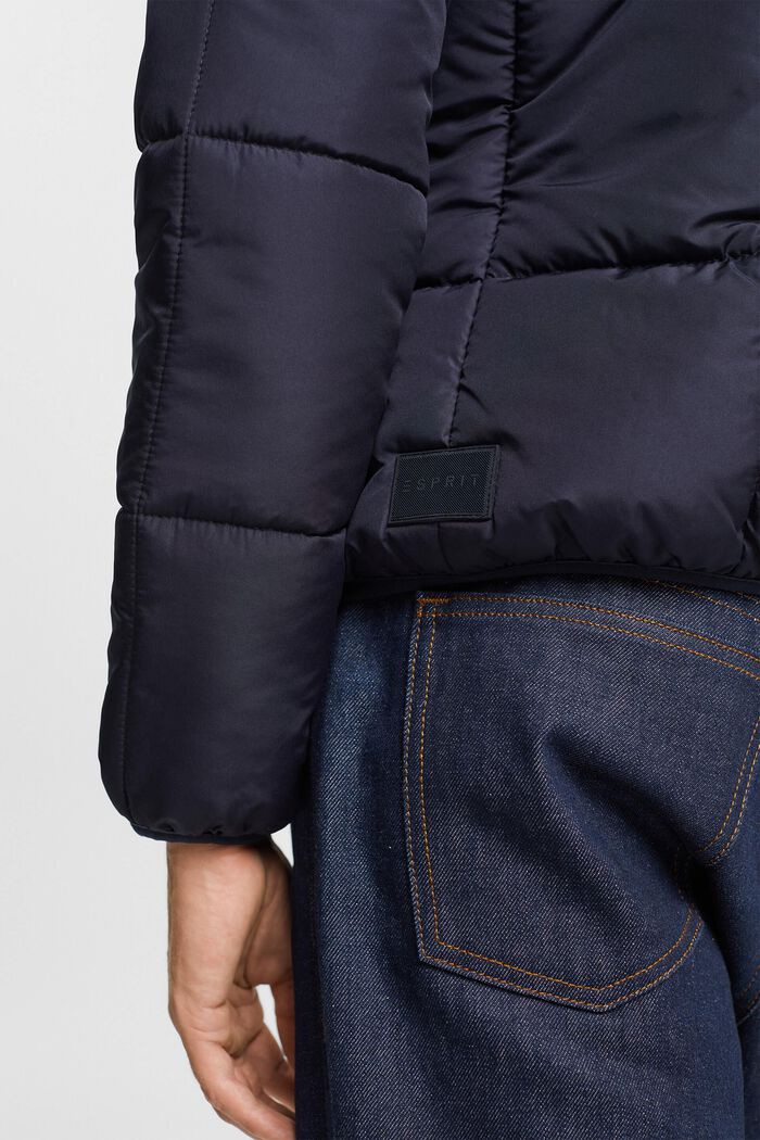 Made of recycled material: quilted jacket, NAVY, detail image number 1