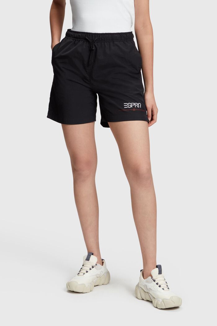 ESPRIT x Rest & Recreation Capsule Windbreaker Shorts, BLACK, detail image number 2
