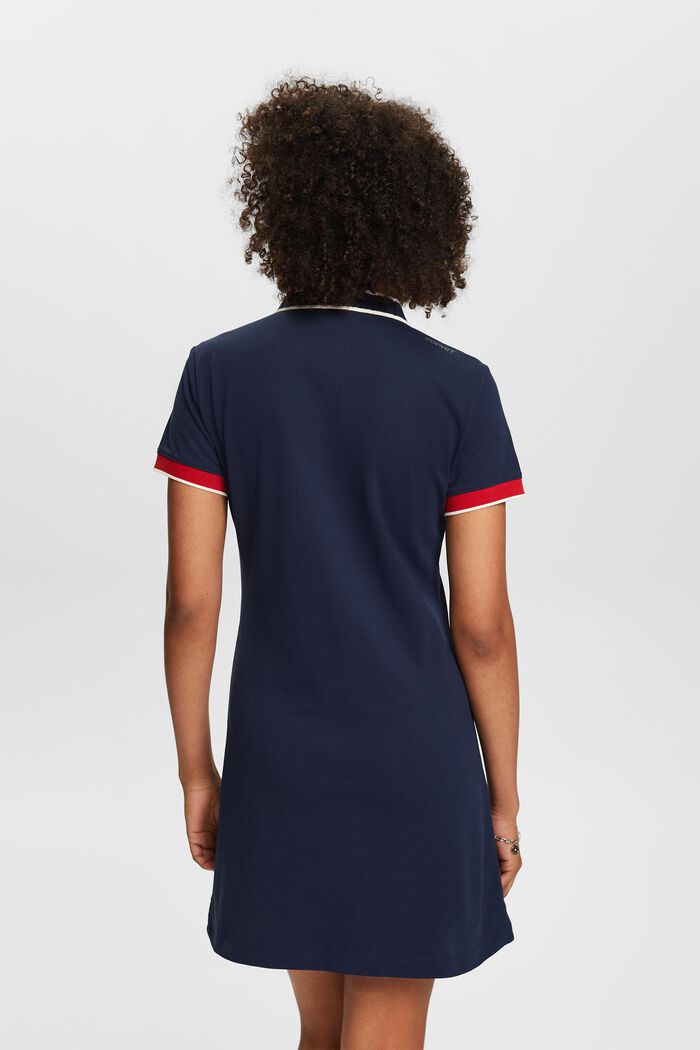 Polo T-Shirt Mini Dress, NAVY, detail image number 2