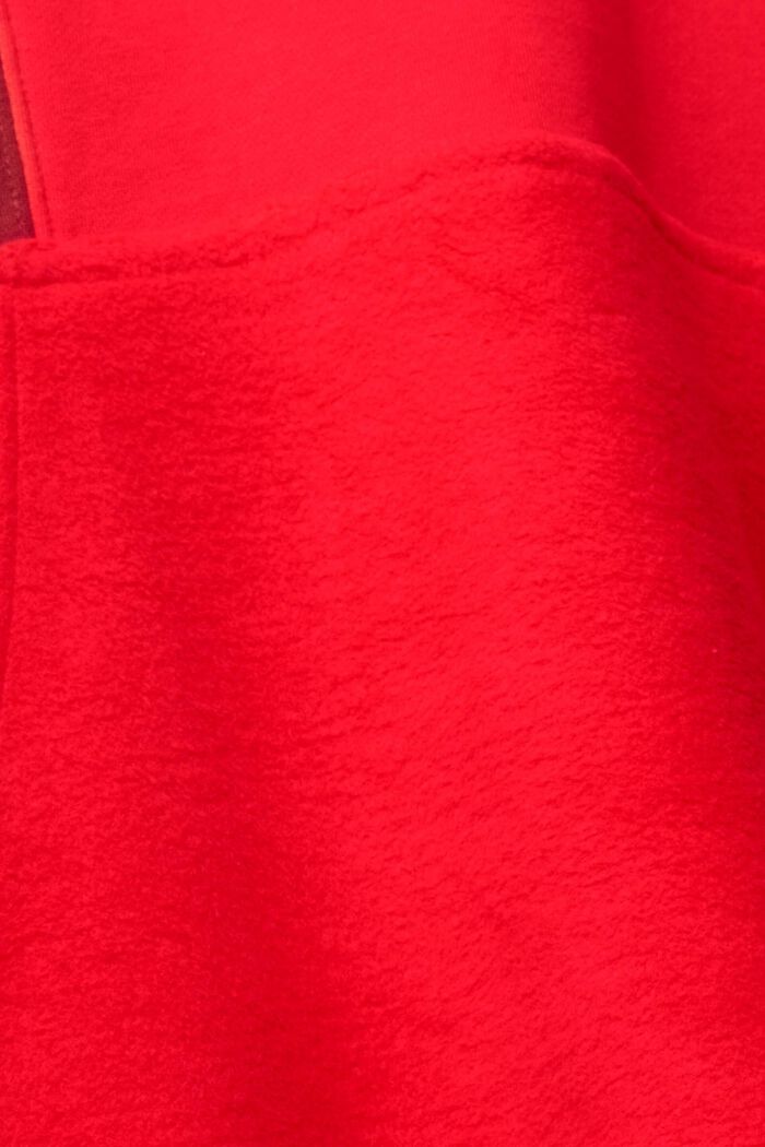 Unisex sweatshirt in a patchwork look, RED, detail image number 5
