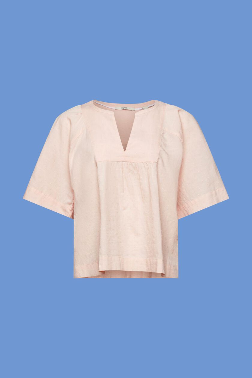 Plumetis cotton blouse