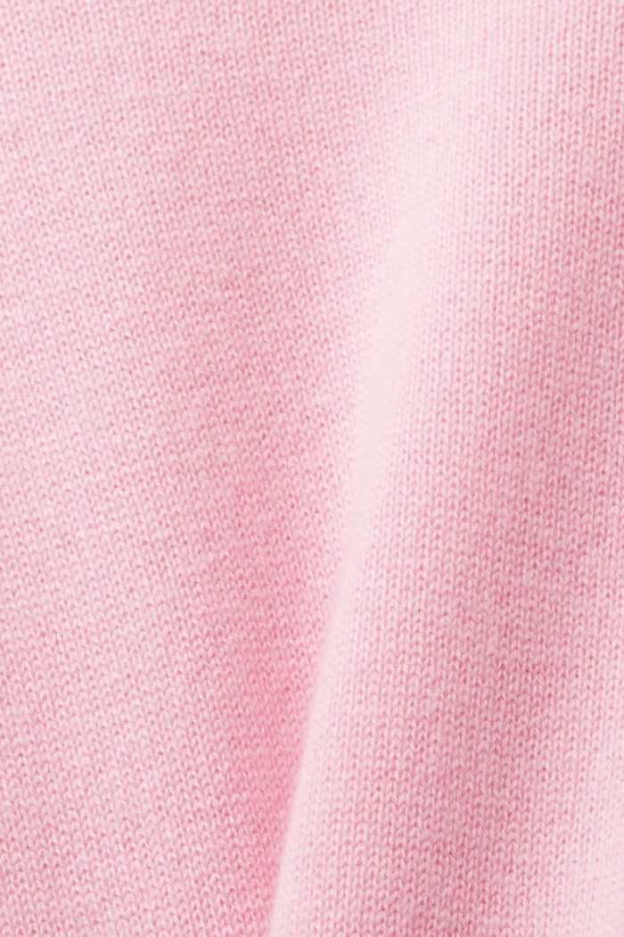 Cashmere Crewneck Sweater, PINK, detail image number 5