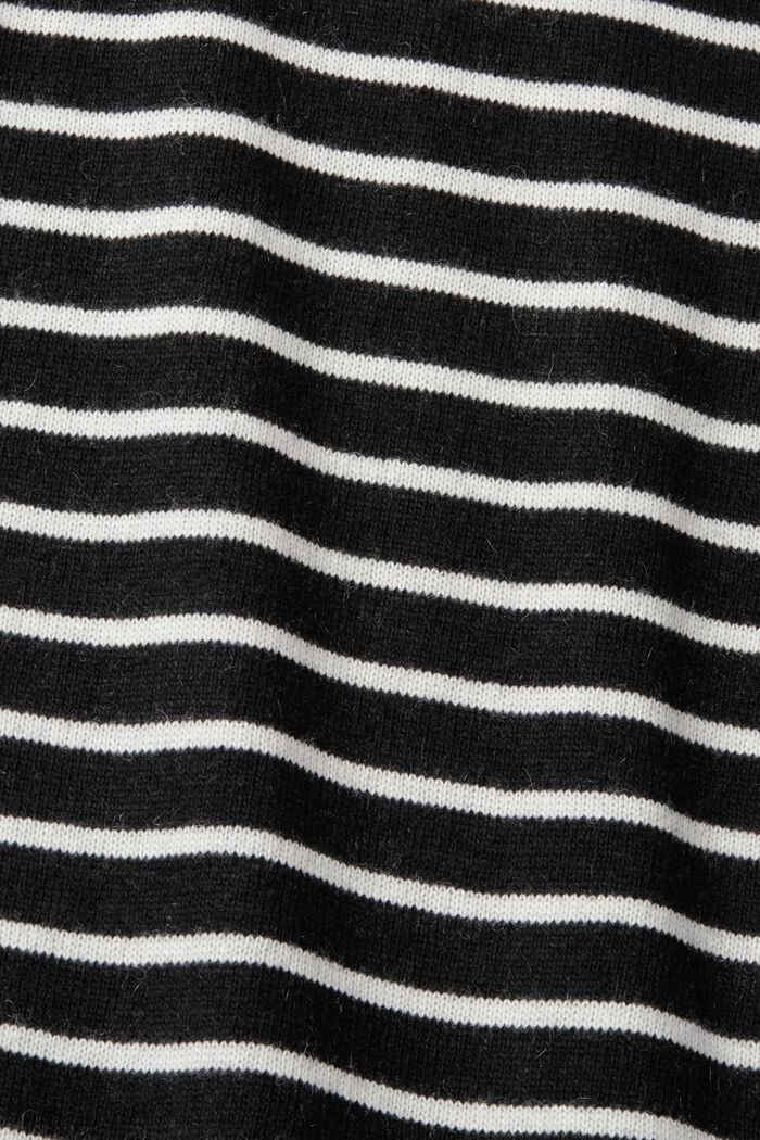 Knitted wool blend dress, LENZING™ ECOVERO™, BLACK, detail image number 4