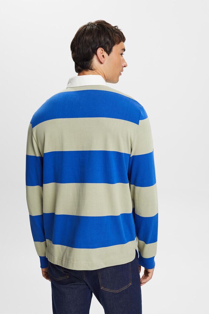 Striped Rugby Shirt, BRIGHT BLUE, detail image number 3
