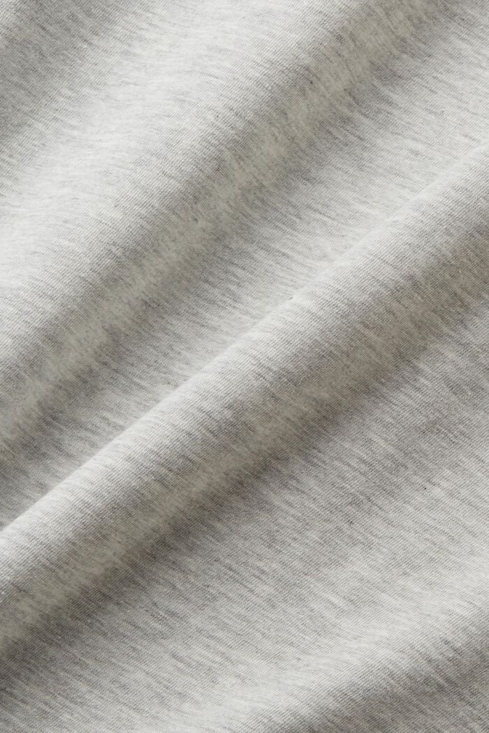 Sustainable cotton T-shirt with print, LIGHT GREY, detail image number 4