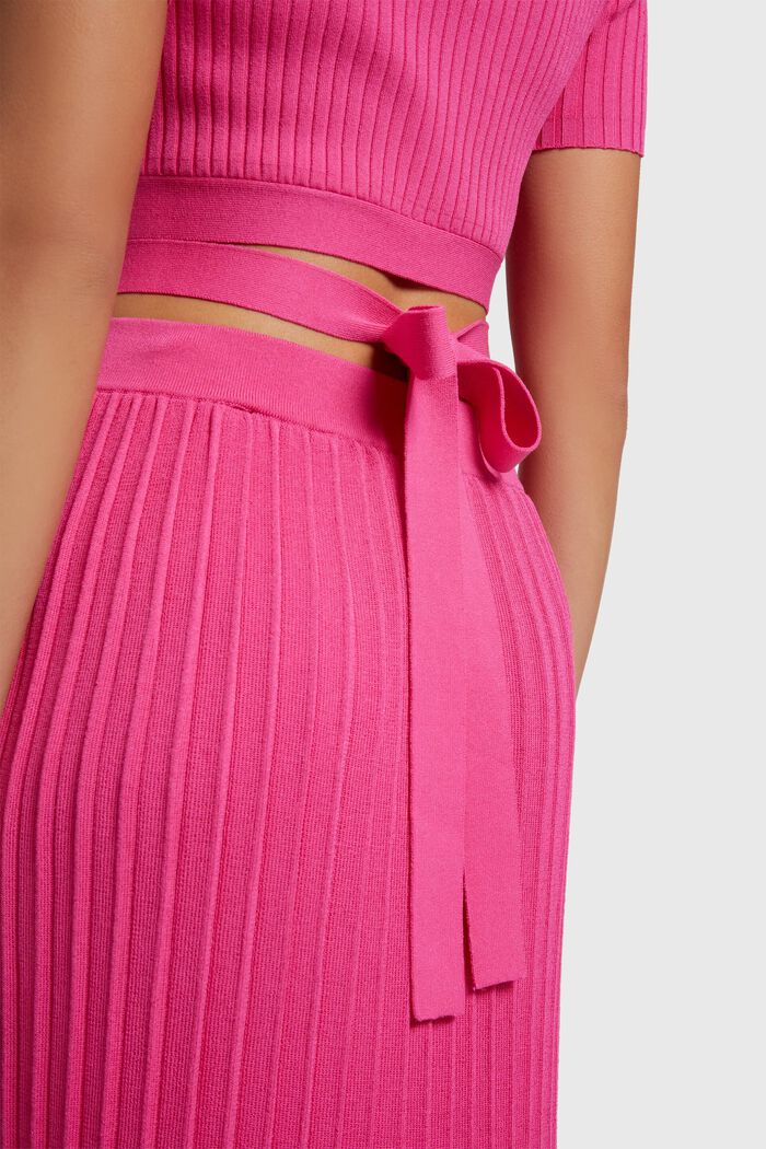 Pleated top, PINK FUCHSIA, detail image number 5
