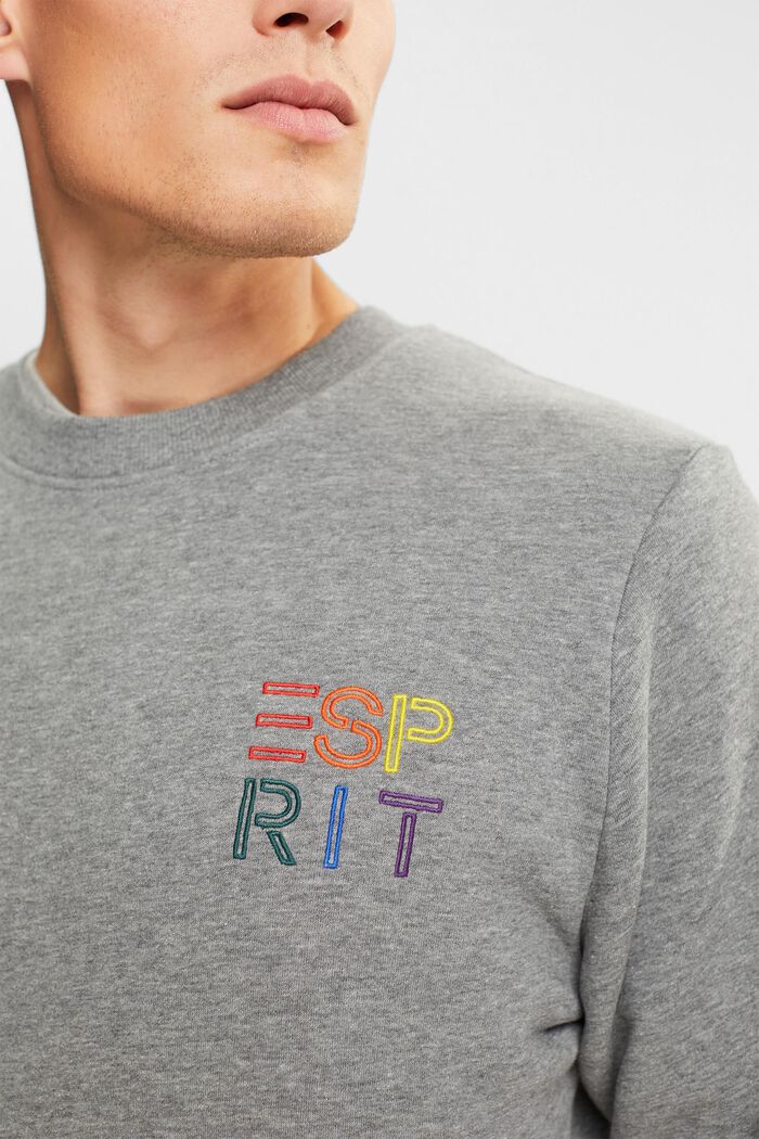 Shop the Latest in Men\'s Fashion Sweatshirt with a colourful embroidered  logo | ESPRIT Philippines Official Online Store