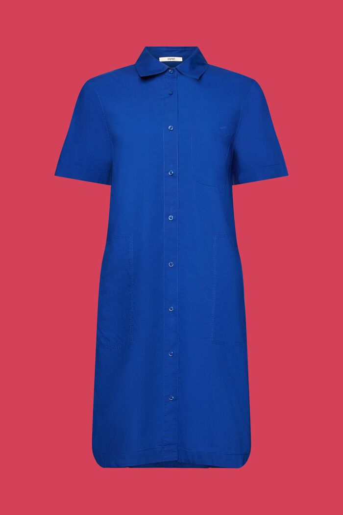 Mini shirt dress, 100% cotton, INK, detail image number 5