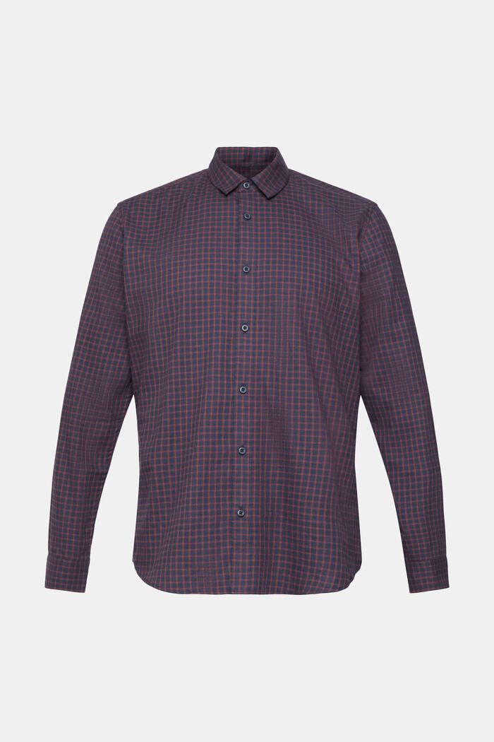 Checked slim fit shirt, NAVY, detail image number 2
