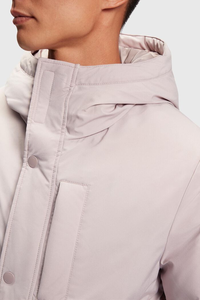 Down jacket with flap pockets, LIGHT TAUPE, detail image number 2