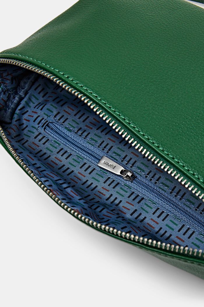 Medium Zip Front Crossbody Bag, DARK GREEN, detail image number 3