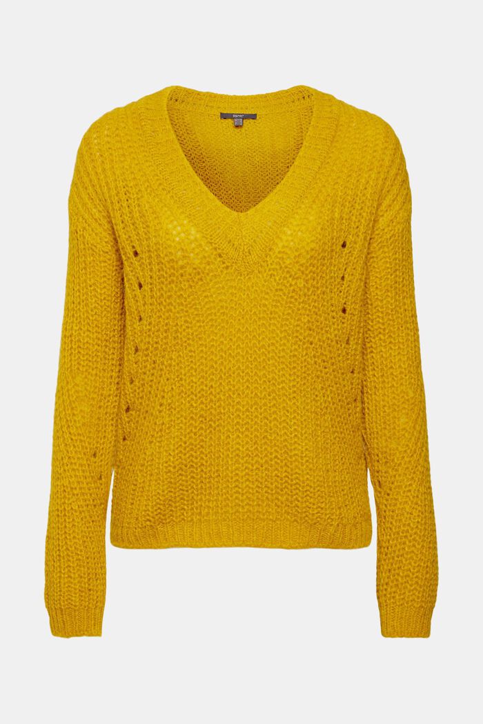 Alpaca blend jumper, DUSTY YELLOW, detail image number 6