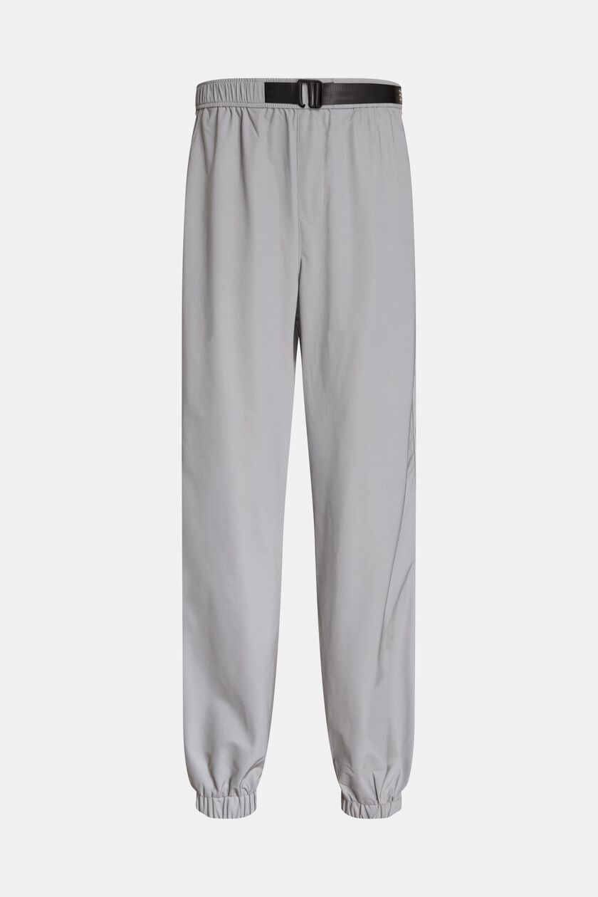 High-rise tapered fit nylon track pants