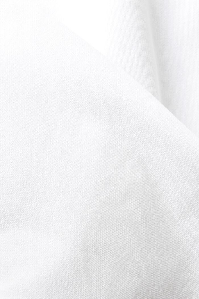 Cropped sweatshirt, WHITE, detail image number 5