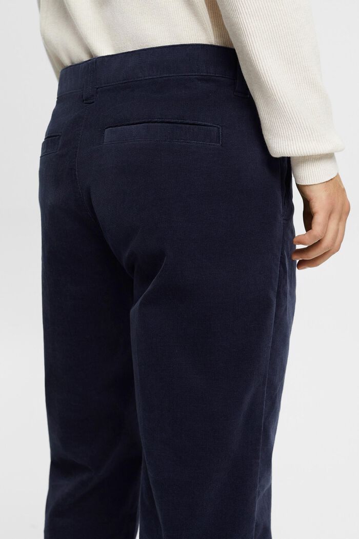 Wide fit corduroy trousers, NAVY, detail image number 4