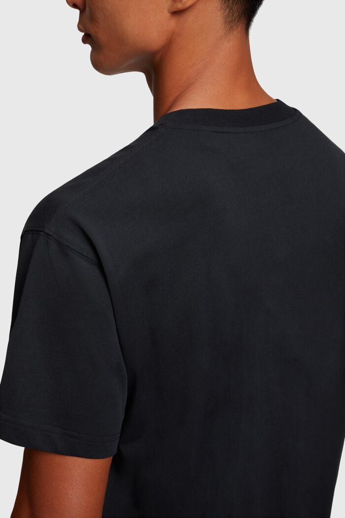 Stud logo applique t-shirt, BLACK, detail image number 3