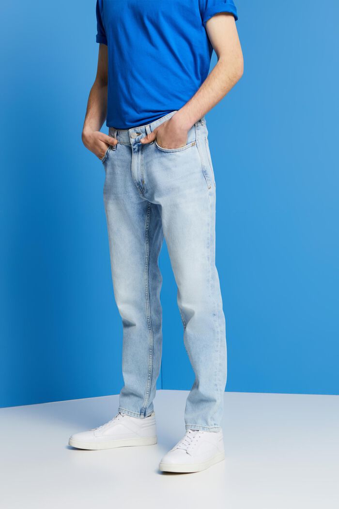 Relaxed stretch jeans, BLUE LIGHT WASHED, detail image number 0