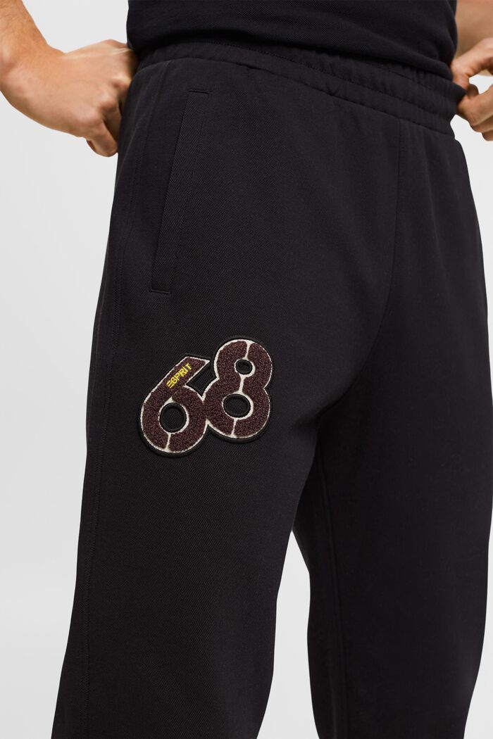 Dolphin logo badge tracksuit trousers, BLACK, detail image number 2