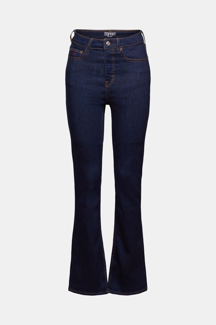 High-Rise Bootcut Jeans, BLUE RINSE, detail image number 6