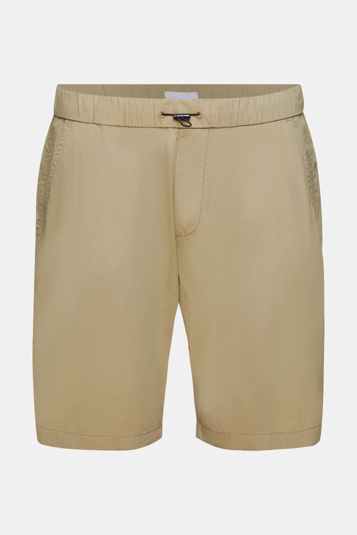 Lightweight washed shorts, BEIGE, detail image number 6