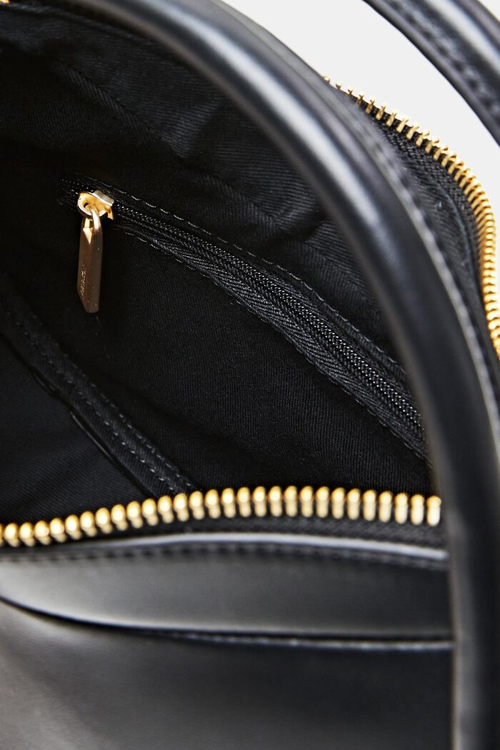 Small Oval Crossbody Bag, BLACK, detail image number 3