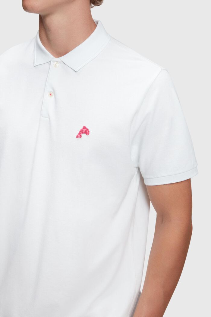 Dolphin Tennis Club Classic Polo, WHITE, detail image number 2