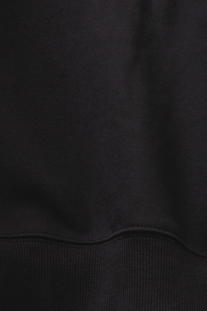 Half-zip sweatshirt, BLACK, detail image number 5