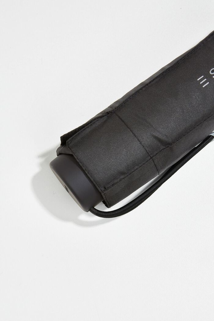 Plain mini pocket umbrella, BLACK, detail image number 1