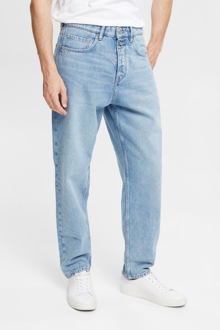 Mid-Rise Wide Balloon Jeans, BLUE LIGHT WASHED, detail image number 0