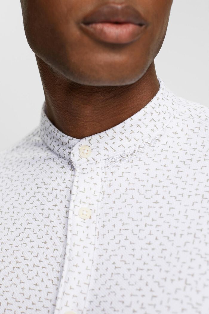 Patterned shirt, WHITE, detail image number 0