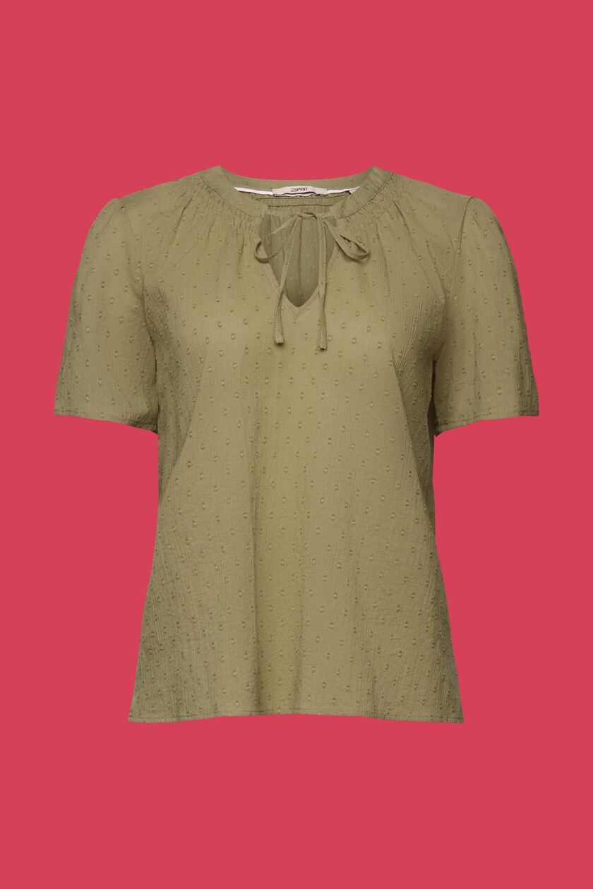 Plumetis blouse, 100% cotton