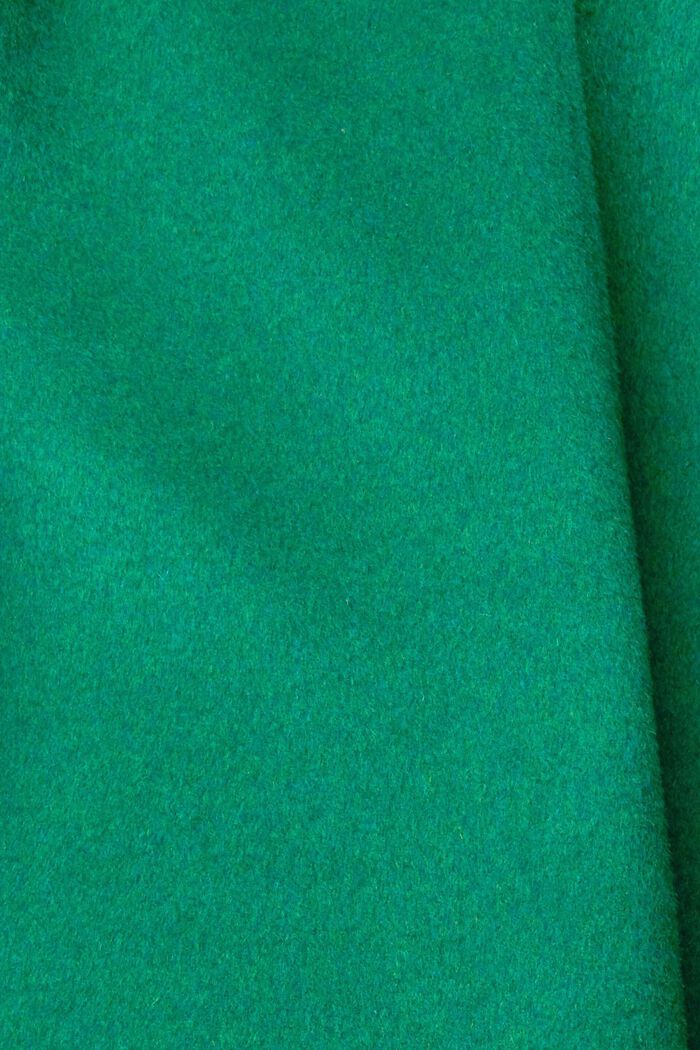 Wool blend coat, EMERALD GREEN, detail image number 5