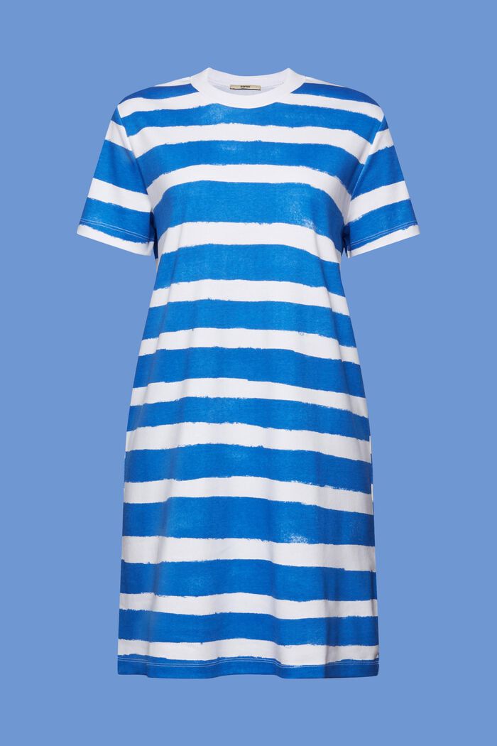 Striped jersey dress, 100% cotton, WHITE 3, detail image number 6