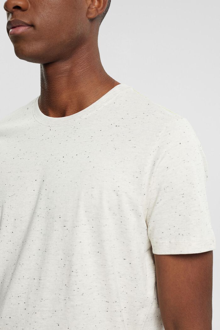 Flecked jersey t-shirt, WHITE, detail image number 2