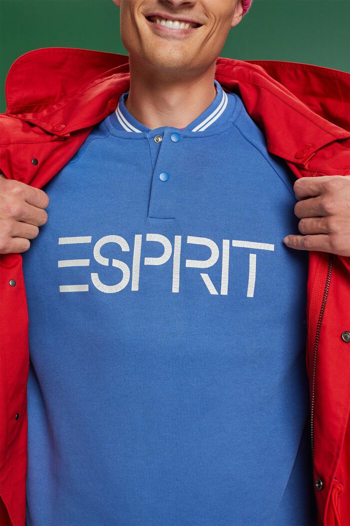 Relaxed fit logo sweatshirt, BLUE, detail image number 1
