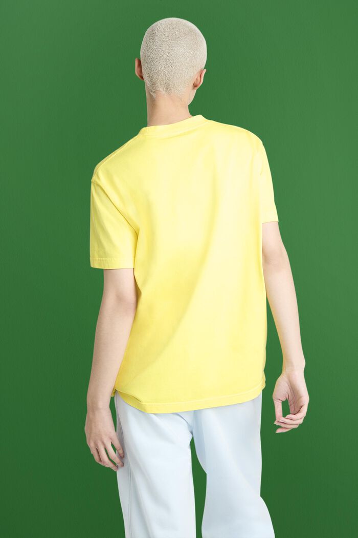 Unisex Logo Cotton Jersey T-Shirt, LIME YELLOW, detail image number 2
