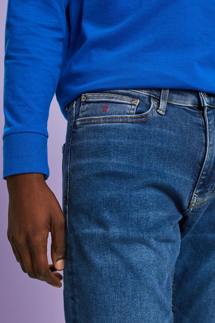 Mid-Rise Slim Fit Jeans, BLUE MEDIUM WASH, detail image number 3