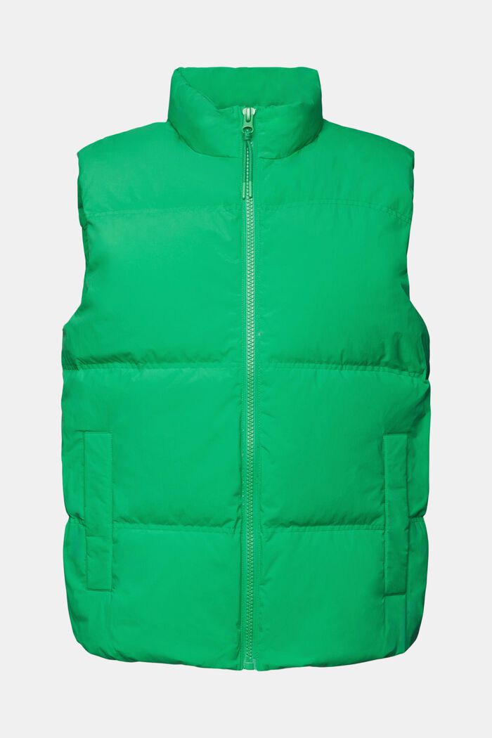 Recycled: puffer waistcoat with down, GREEN, detail image number 5