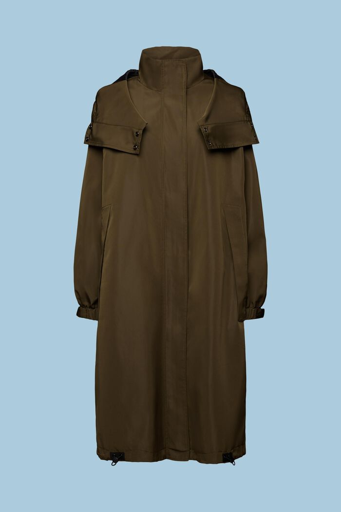 Detachable Hooded Jacket, KHAKI GREEN, detail image number 7